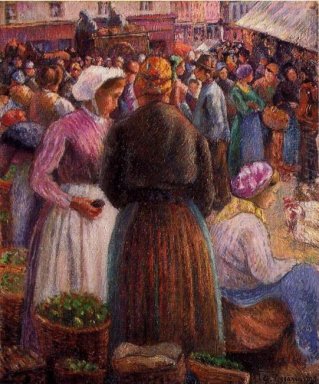 marché à Pontoise 1895