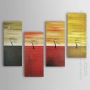 Hand-painted Oil Painting Landscape Oversized Wide - Set of 4