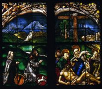 Målat glas fönster In The Home Hofer Family Chapel