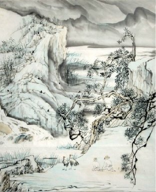 Gunung - Lukisan Cina
