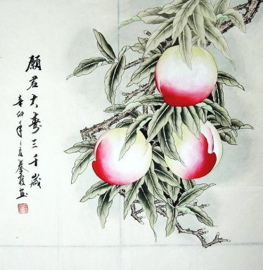 Peach - Kinesisk målning