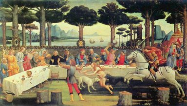 A história de Nastagio Degli Onesti O Banquete no Pine Fores