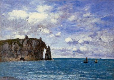 Os penhascos em Etretat 1890