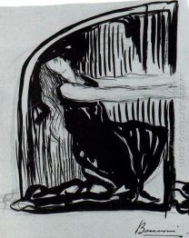 Ajoelhar figura alegórica