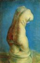 Estatueta do emplastro de um torso fêmea 1886 3