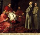 La Sainte Giles lévitation devant le pape Grégoire IX 1646