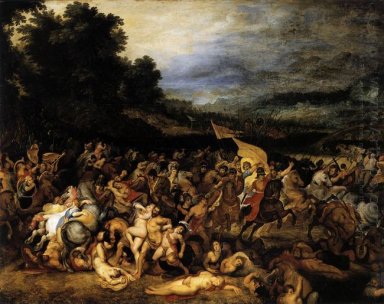 La batalla de las amazonas c. 1600