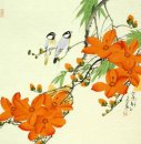 Vogels&Bloemen - Chinees schilderij