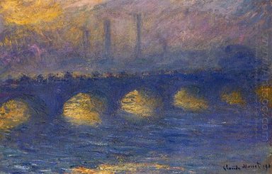 El puente de Waterloo Nublado Tiempo