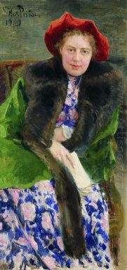 Portrait Of Nadezhda Borisovna Nordman Severova 1909
