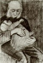 Wees Man met Een Baby In Zijn Armen 1883