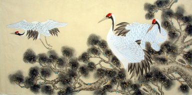 Crane - Peinture chinoise