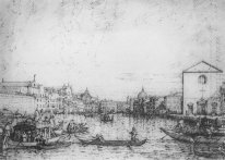 Canal Grande mit Blick nach Norden östlich von Santa Croce nach
