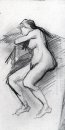 Perempuan Nude Duduk 1886 1