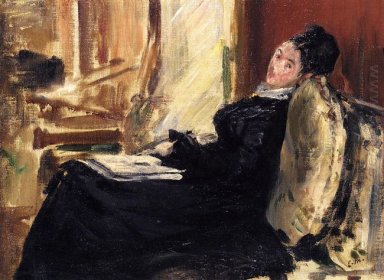 ung kvinna med en bok 1875