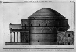 Bagian Lateral Of Pantheon Remains Of The Baths Of Agripa Whi