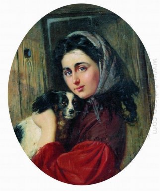 Mädchen mit Hund