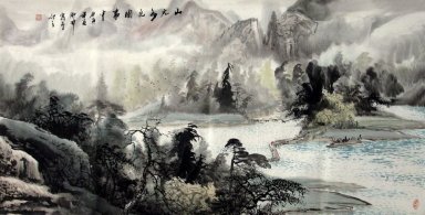 Berge, Wasser - Chinesische Malerei