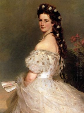 Kaiserin Elisabeth von Österreich in Tanzkleid