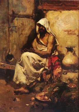 Een Arabische Onderzoekt Een Pistool 1881