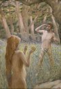 Adam frestas av Eve