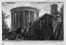 Vue du temple de la Sibylle à Tivoli
