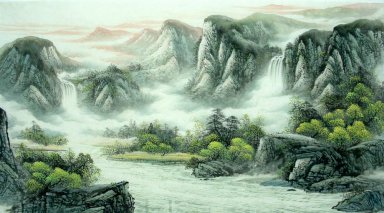 Montagne et de l\'eau - peinture chinoise