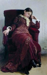 Portrait Sisanya Of Vera Repina The Artist S Wife 1882