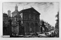 Ansicht der Basilika von St. Laurentius vor den Mauern