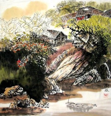Boerderij - Chinees schilderij
