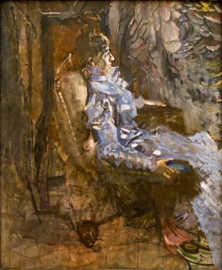 Una signora in lilla Ritratto di Nadezhda Zabela
