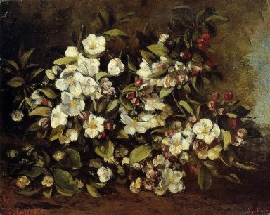 Цветущая ветка яблони 1871
