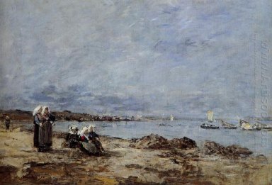 Plougastel Mulheres Waiting For The Ferry 1870