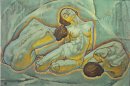 Три женщины на корточках