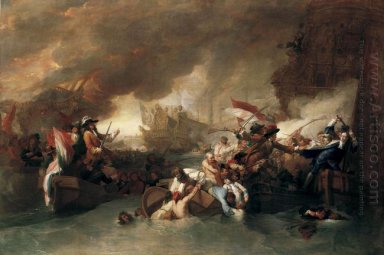 A Batalha de La Hogue, Destruição da frota francesa, 22 de maio