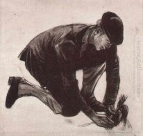 El hombre de rodillas Siembra 1881