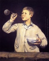 boy blowing bubbles 1869