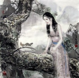 Beautiful Lady - Lukisan Cina  Beautiful Lady - Lukisan Cina