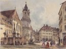 Der Hauptplatz in Bratislava 1843