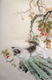 Kat - Chinees Schilderij