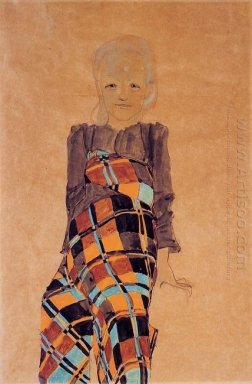 jeune fille assise 1910