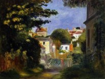 Casa E Figura tra gli alberi