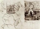 Foglio con due Seminatori E Le Mani 1890