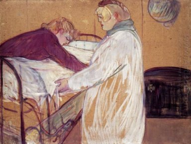 Dos mujeres haciendo la cama 1891
