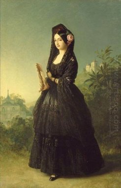 Retrato da Infanta Luisa Fernanda Of Spain Duchess Of Montpesie