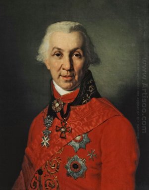 Porträt von Gavrila Romanowitsch Derzhavin 1811