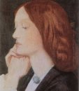 Porträt von Elizabeth Siddal 1854