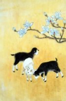 Schapen - Chinees schilderij