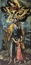 St Joseph e criança de Christ 1597-1599