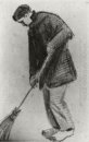 Jeune homme avec un balai 1882